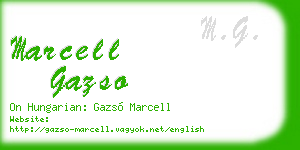 marcell gazso business card